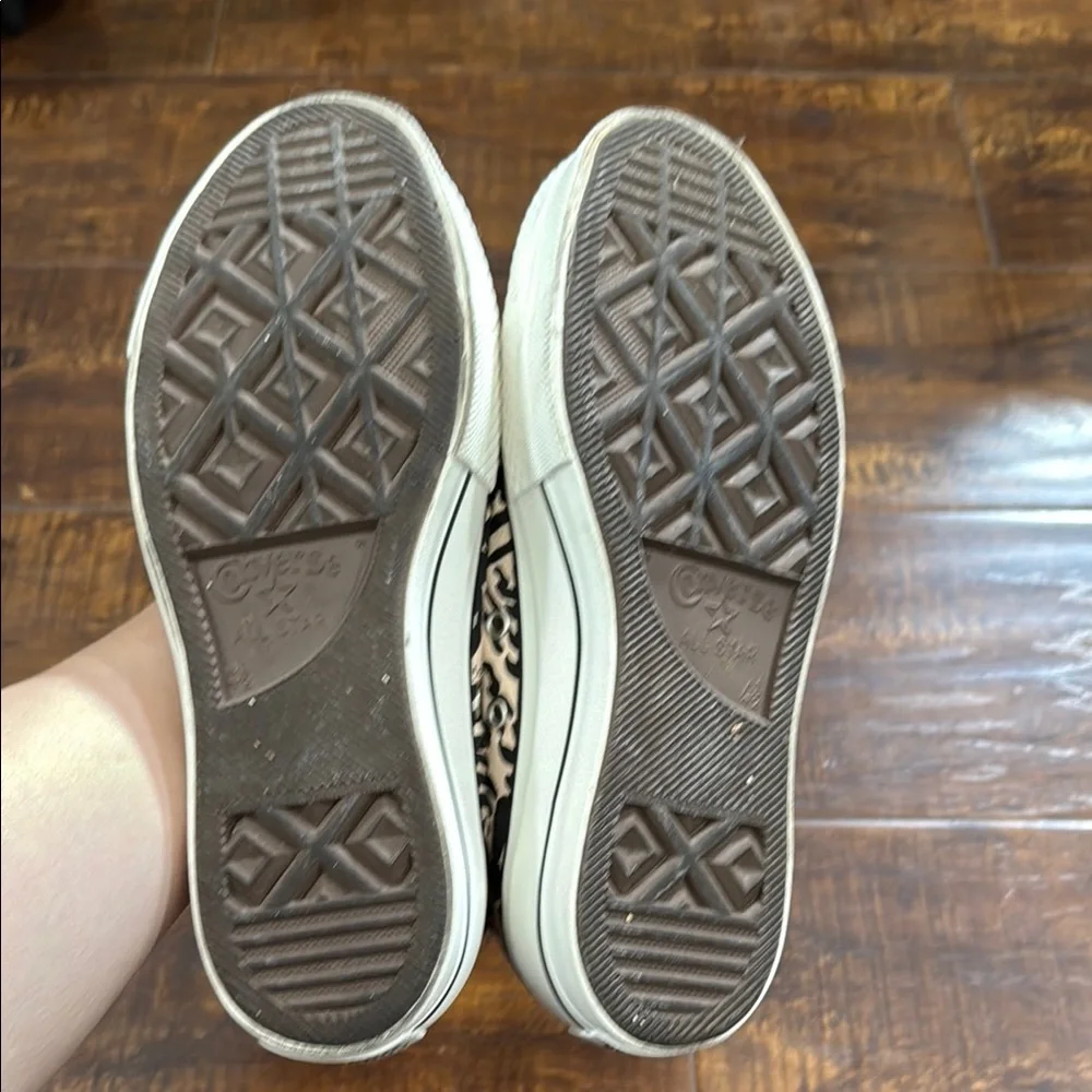 Converse -CT Platform Hi Jungle Art -Sneakers - Black and Cream 571084C - Picture 8 of 10